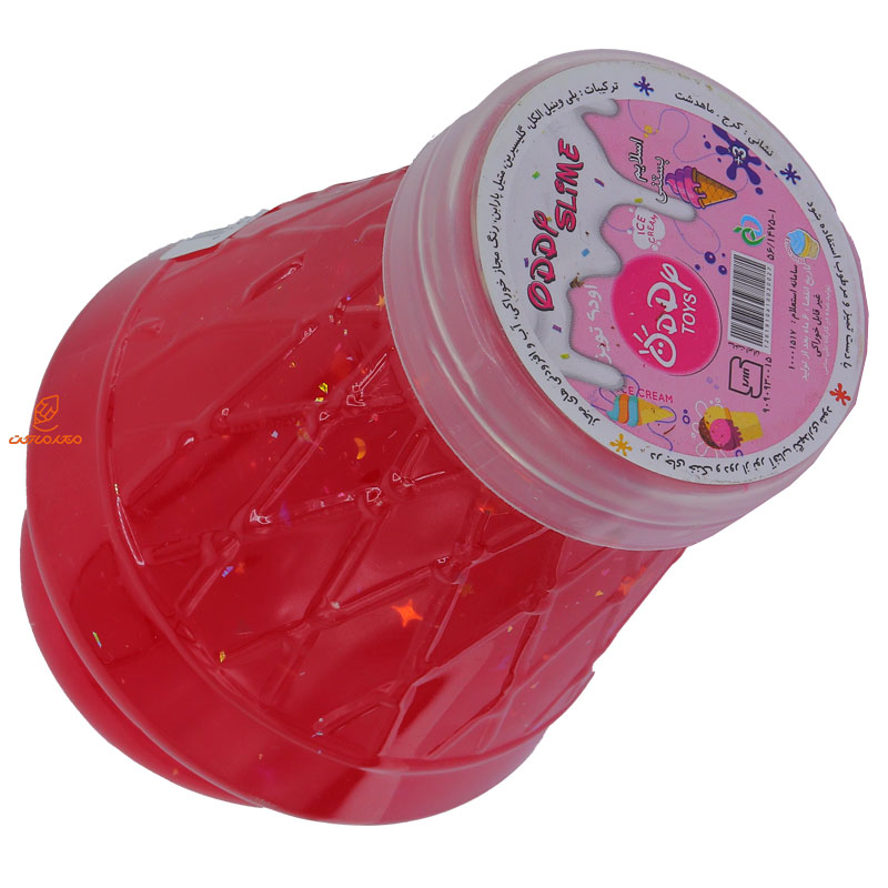 خمیر اسلایم زرشکی مدل بستنی اودی ODDY (4)