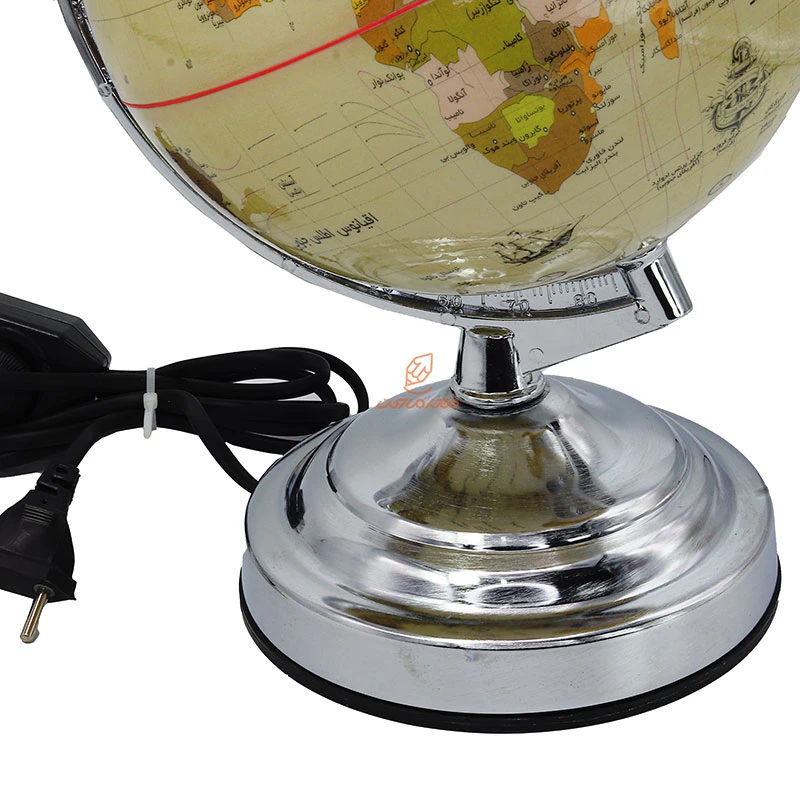 کره جغرافیا کرمی چراغ دار سایز 20 کد 107 ایده (1)