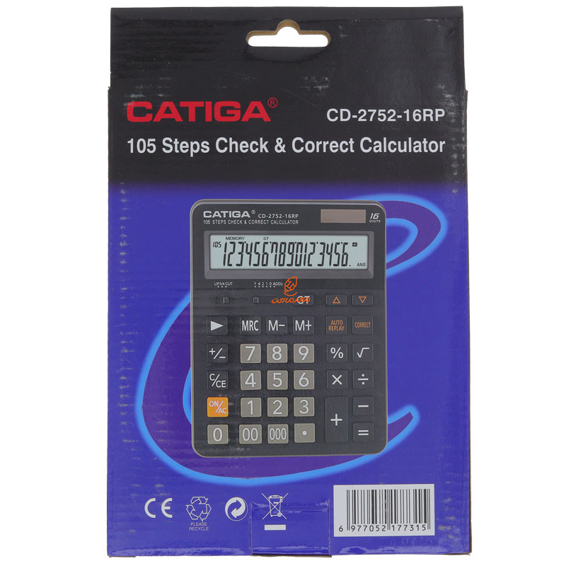 ماشین حساب رومیزی 16 رقم مدل CD-2752 کاتیگا CATIGA (3)