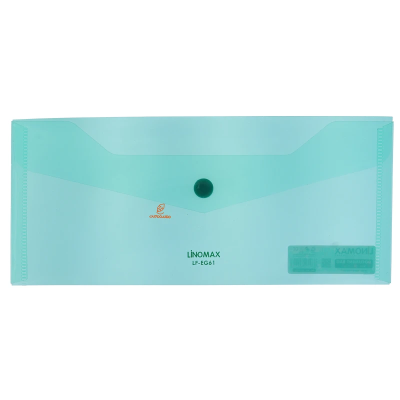 پوشه دکمه دار سبز شفاف ملخی (نامه) EG61 لینومکس LINOMAX (3)