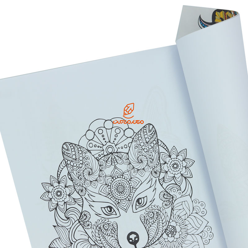 کتاب رنگ آمیزی برای بزرگسالان جنگل حیوانات (1)