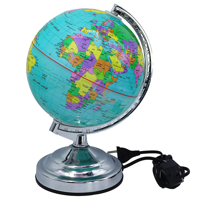 کره جغرافیا آبی چراغ دار سایز 20 کد 107 ایده1 (4)