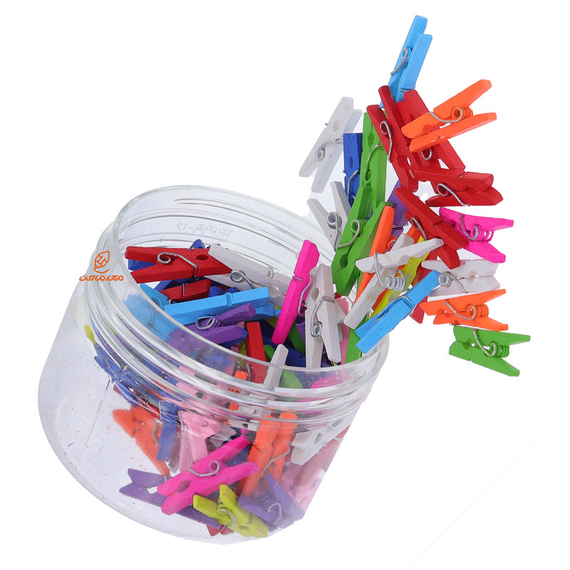 گیره چوبی 2.5 سانت رنگی (3)