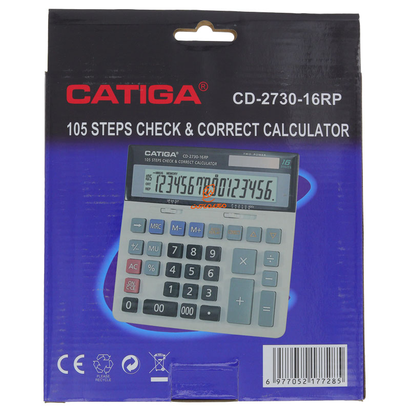 ماشین حساب رومیزی 16 رقم مدل CD-2730 کاتیگا CATIGA (8)