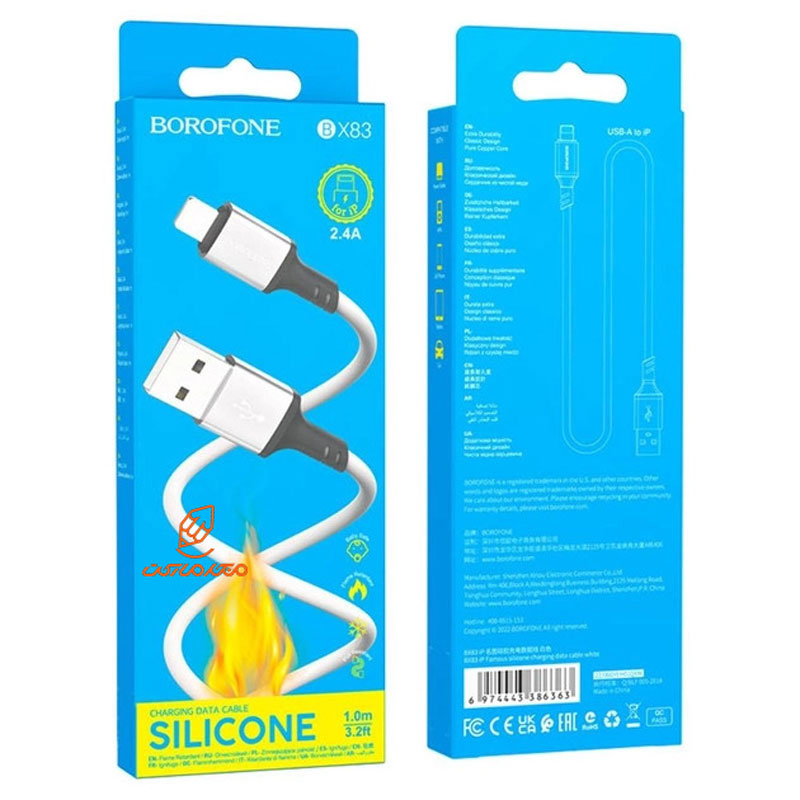 کابل شارژ iphone مدل BX83 بروفون BOROFONE (2)