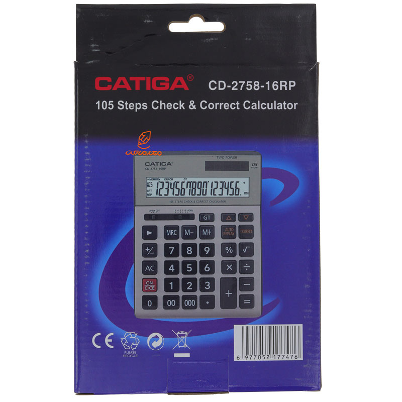 ماشین حساب رومیزی 16 رقم مدل CD-2758 کاتیگا CATIGA (3)