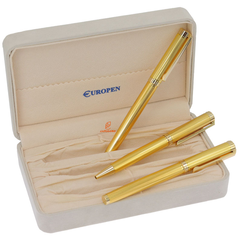 ست خودکار، خودنویس و روان نویس طلایی یوروپن مدل وندر WONDER