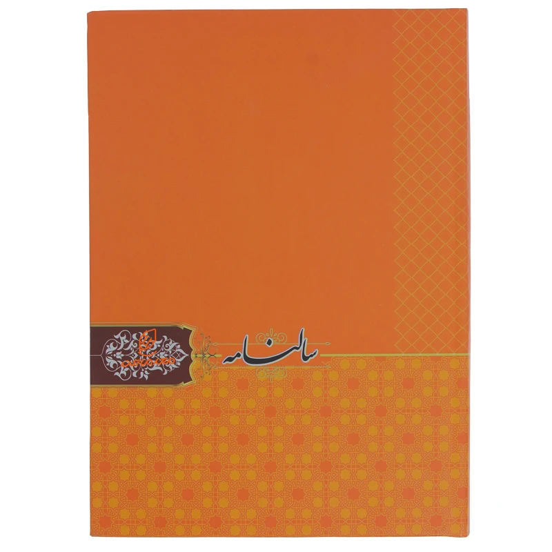 سالنامه (سررسید) 1403 نارنجی طرح دار لئون (2)