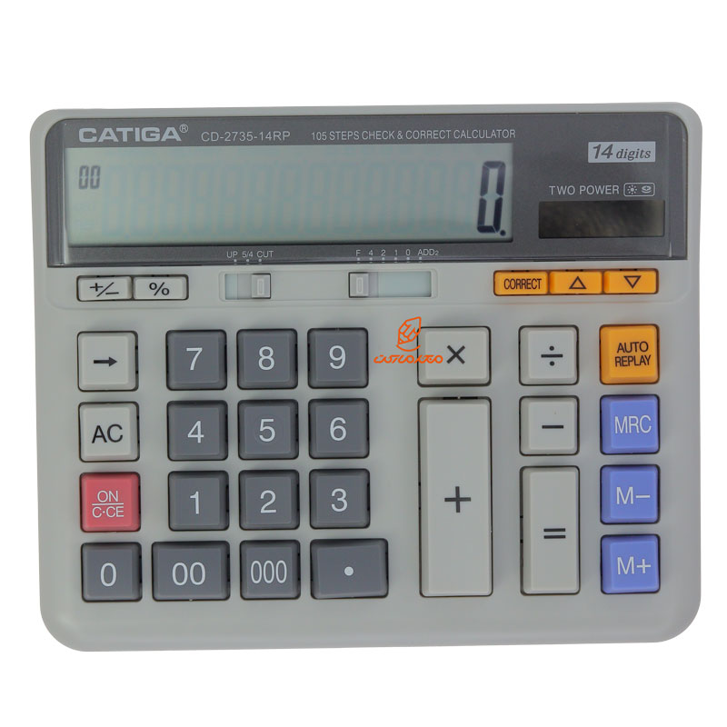 ماشین حساب رومیزی 14 رقم مدل CD-2735 کاتیگا CATIGA