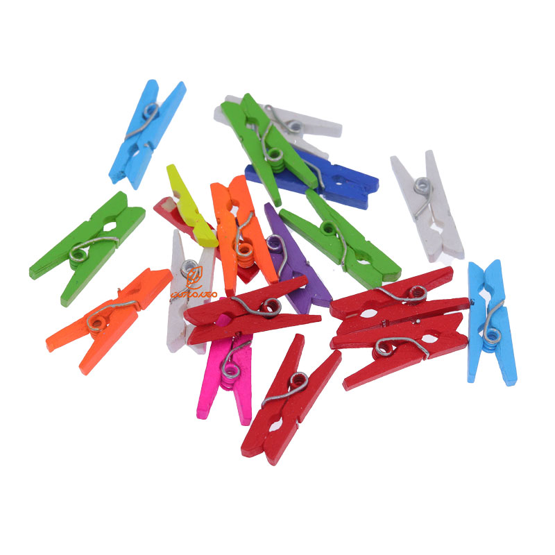 گیره چوبی 2.5 سانت رنگی