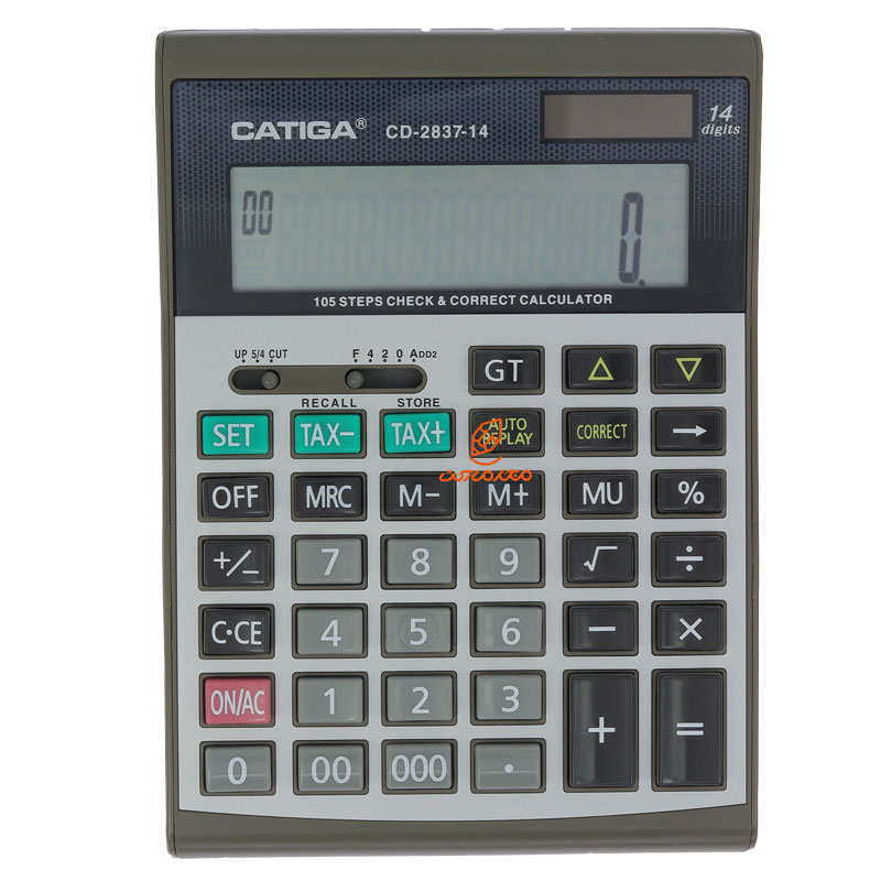 ماشین حساب رومیزی 14 رقم مدل CD-2837 کاتیگا CATIGA