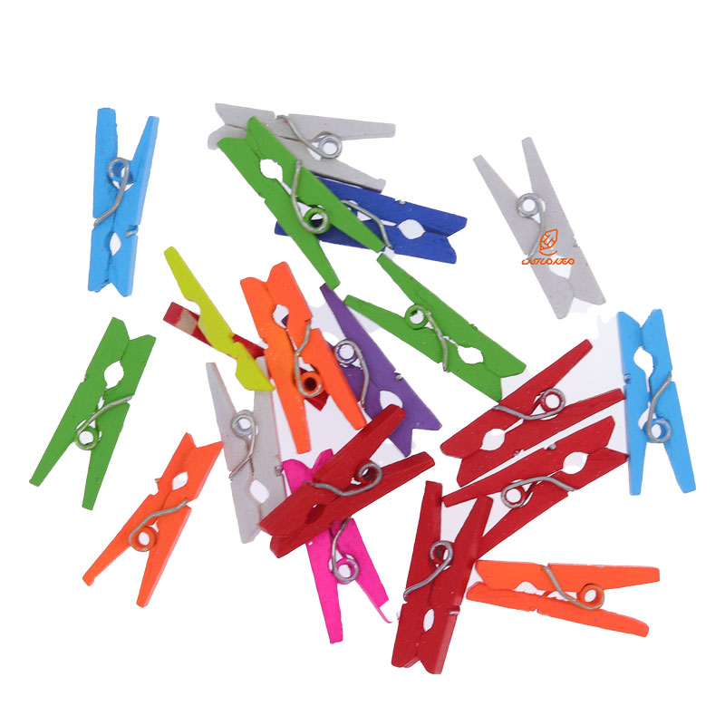 گیره چوبی 2.5 سانت رنگی (4)