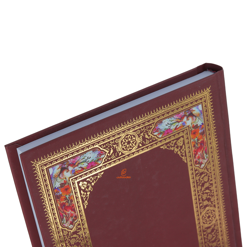 سالنامه (سررسید) 1403 وزیری حاشیه دار زرشکی لئون (4)