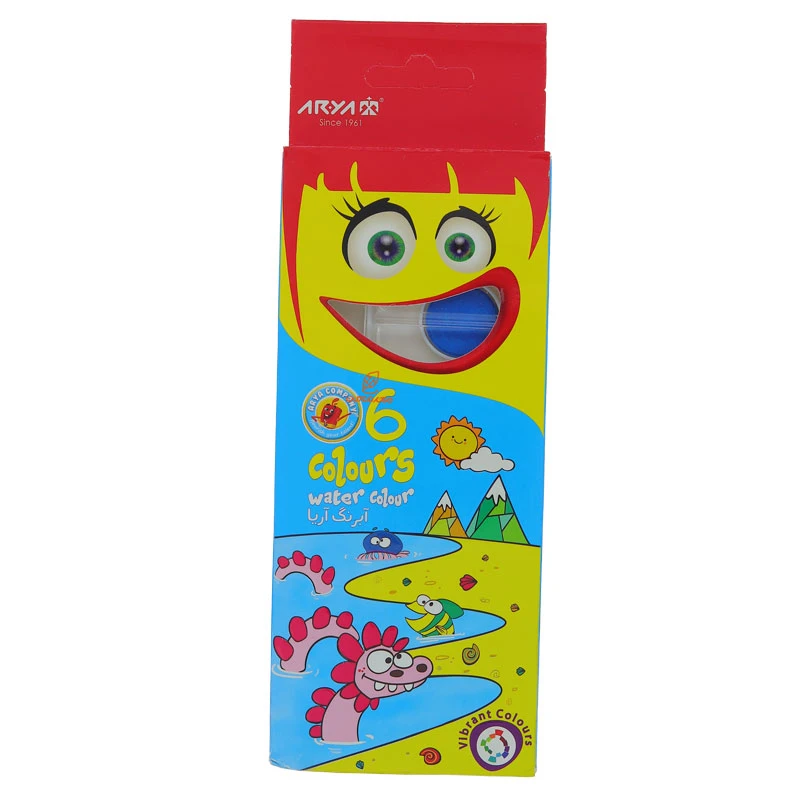 آبرنگ 6 رنگ طرح هیولای دریایی آریا ARYA (2)