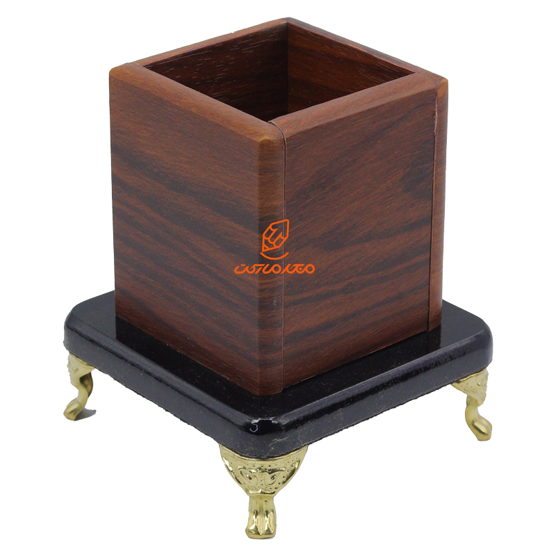 ست رومیزی مدیریتی 17 تکه طرح قهوه ای مدل P317 قائم (1)