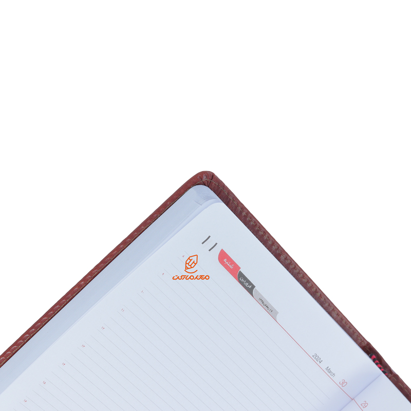 سالنامه (سررسید) 1403 ترمو قهوه ای لئون (1)