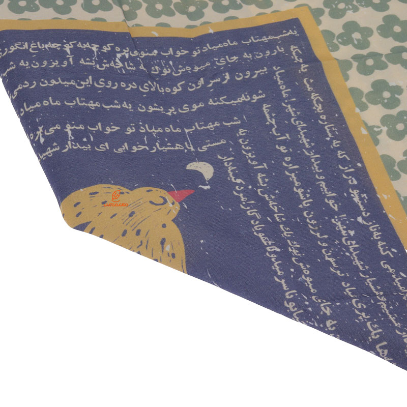کادو پیچ پارچه ای طرح پرنده لوتوس (3)