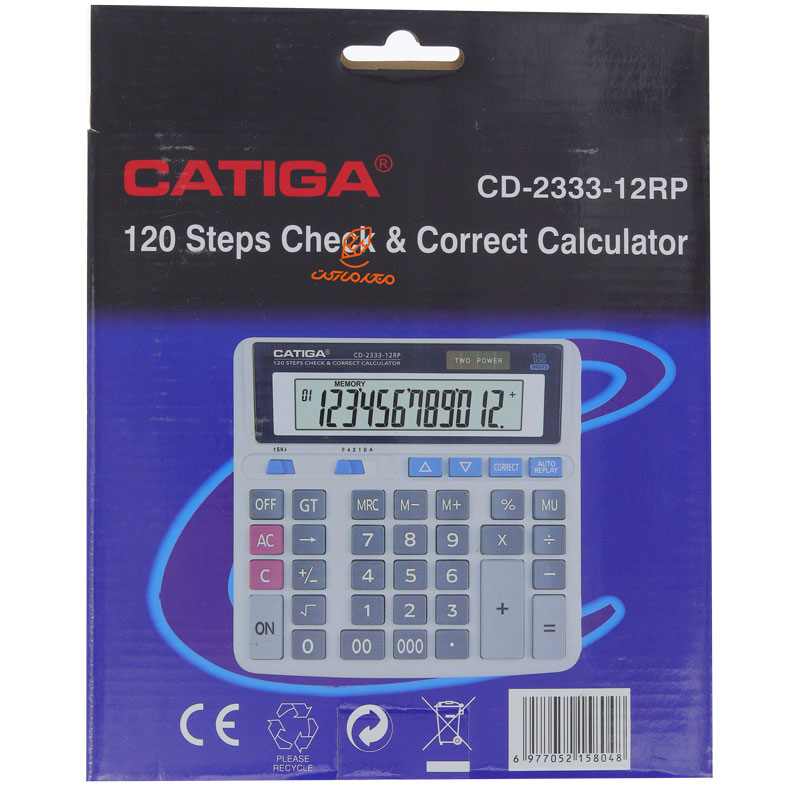 ماشین حساب رومیزی 12 رقم مدل CD-2333 کاتیگا CATIGA (3)