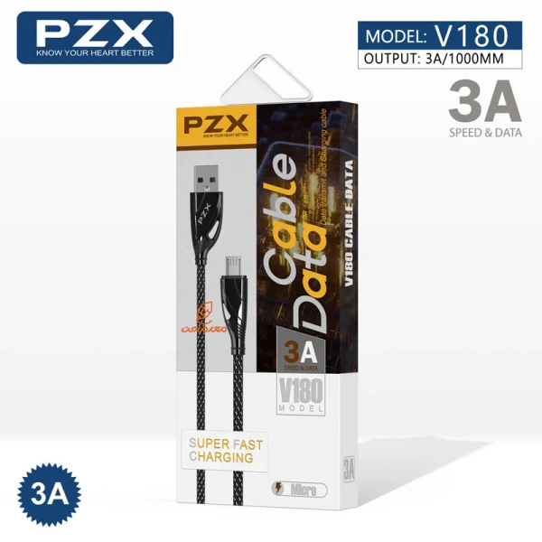 کابل شارژ MICRO مدل V180 پی زد ایکس PZX (5)