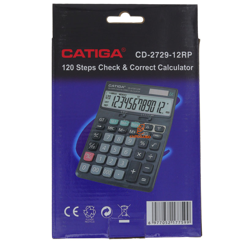 ماشین حساب رومیزی 12 رقم مدل CD-2729 کاتیگا CATIGA (3)
