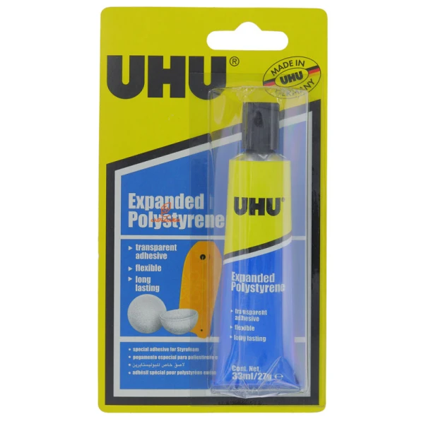چسب پلی استیرن 27 گرم کد 37590 اوهو UHU