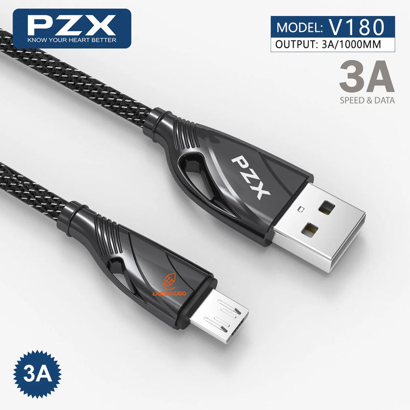 کابل شارژ MICRO مدل V180 پی زد ایکس PZX (6)
