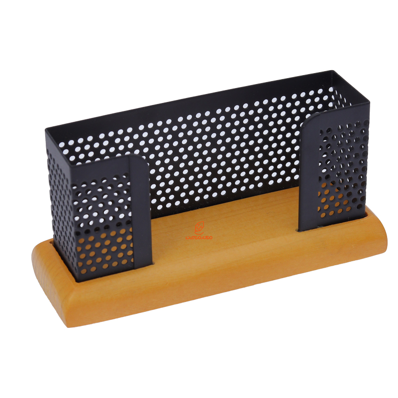 جا کارتی رومیزی چوب و فلز وافر