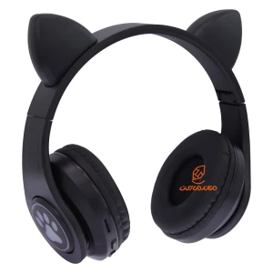 هدفون بلوتوثی مدل B39 گربه ای مشکی CAT EAR