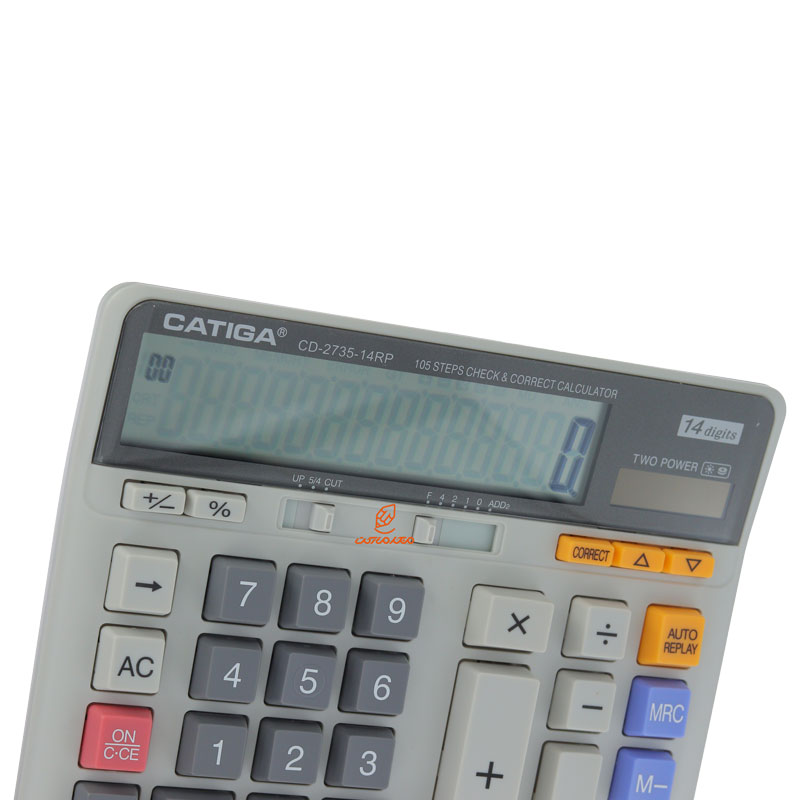 ماشین حساب رومیزی 14 رقم مدل CD-2735 کاتیگا CATIGA (9)