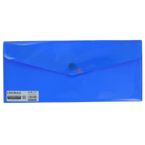 پوشه دکمه دار آبی ملخی (نامه) EG61 لینومکس LINOMAX