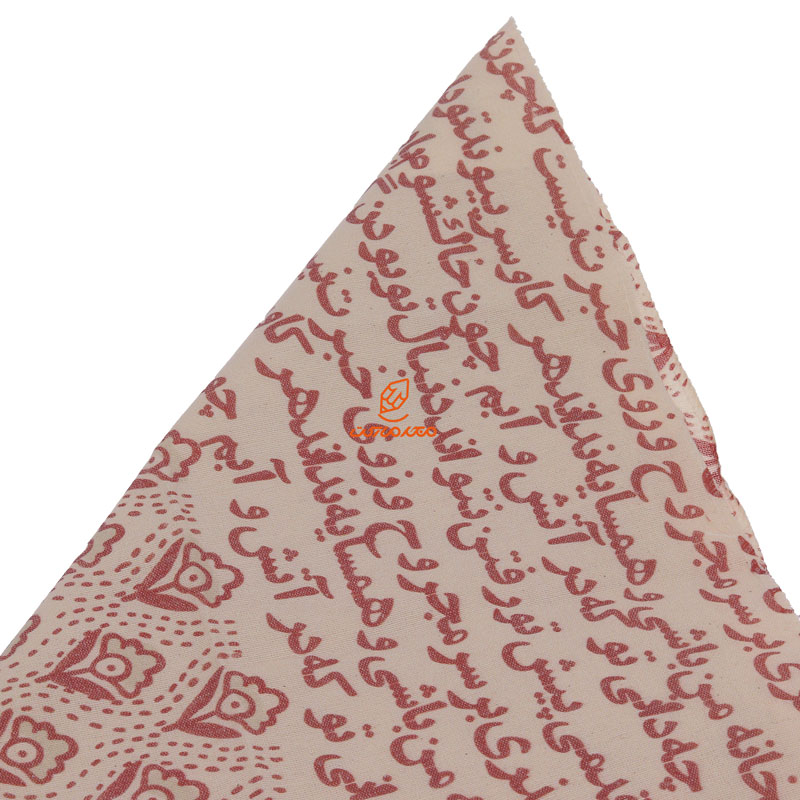 کادو پیچ پارچه ای طرح گل زرشکی لوتوس