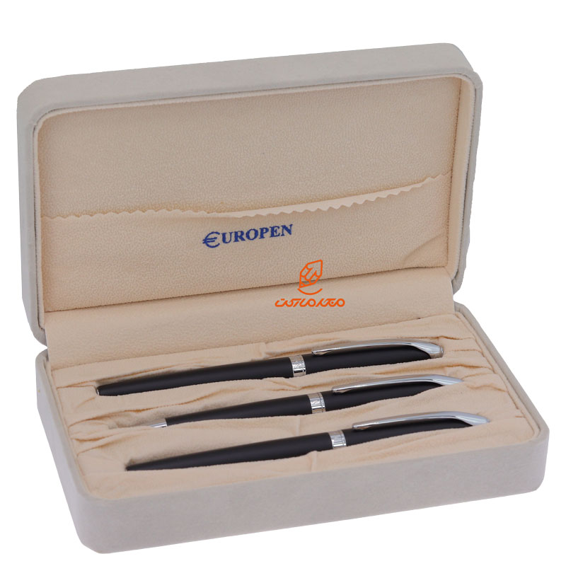 ست خودکار، خودنویس و روان نویس مشکی یوروپن مدل رینگ RING (3)