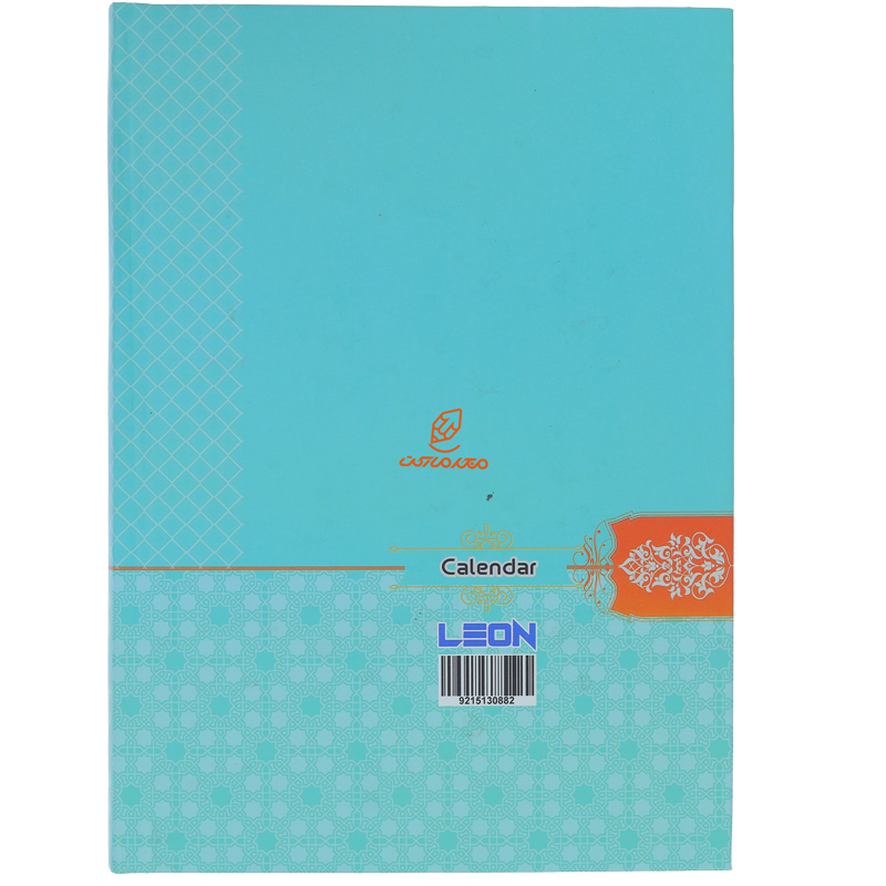 سالنامه (سررسید) 1403 فیروزه ای طرح دار لئون (3)