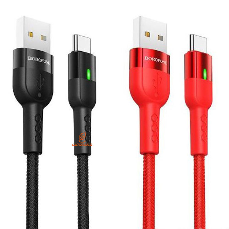 کابل شارژ TYPE-C قرمز مدل BU17 بروفون BOROFONE