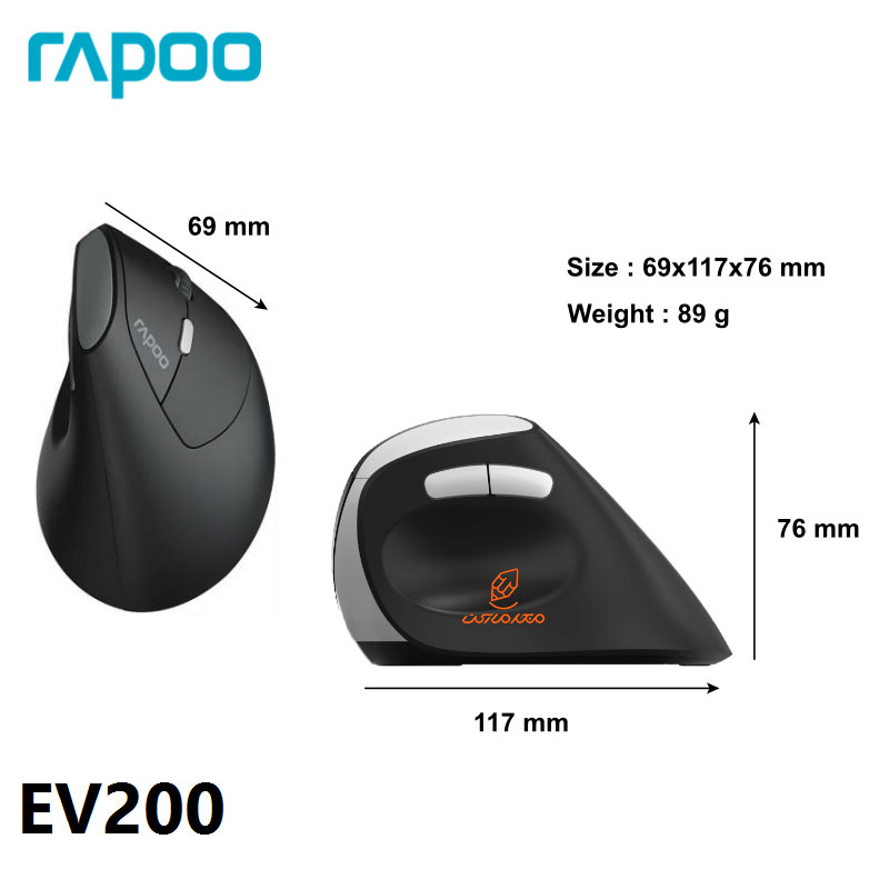 ماوس بی سیم سایلنت مدل EV200 راپو RAPOO (3)