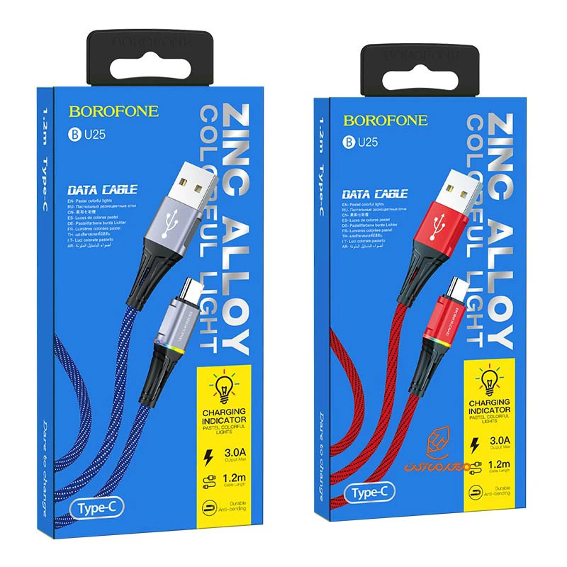 کابل شارژ TYPE-C مدل BU25 بروفون BOROFONE (5)