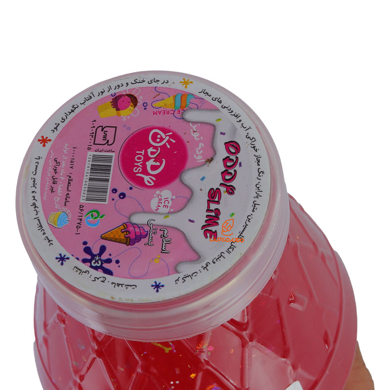 خمیر اسلایم زرشکی مدل بستنی اودی ODDY (1)