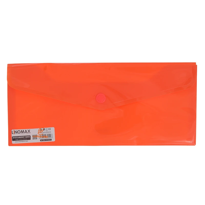 پوشه دکمه دار نارنجی ملخی (نامه) EG61 لینومکس LINOMAX (2)