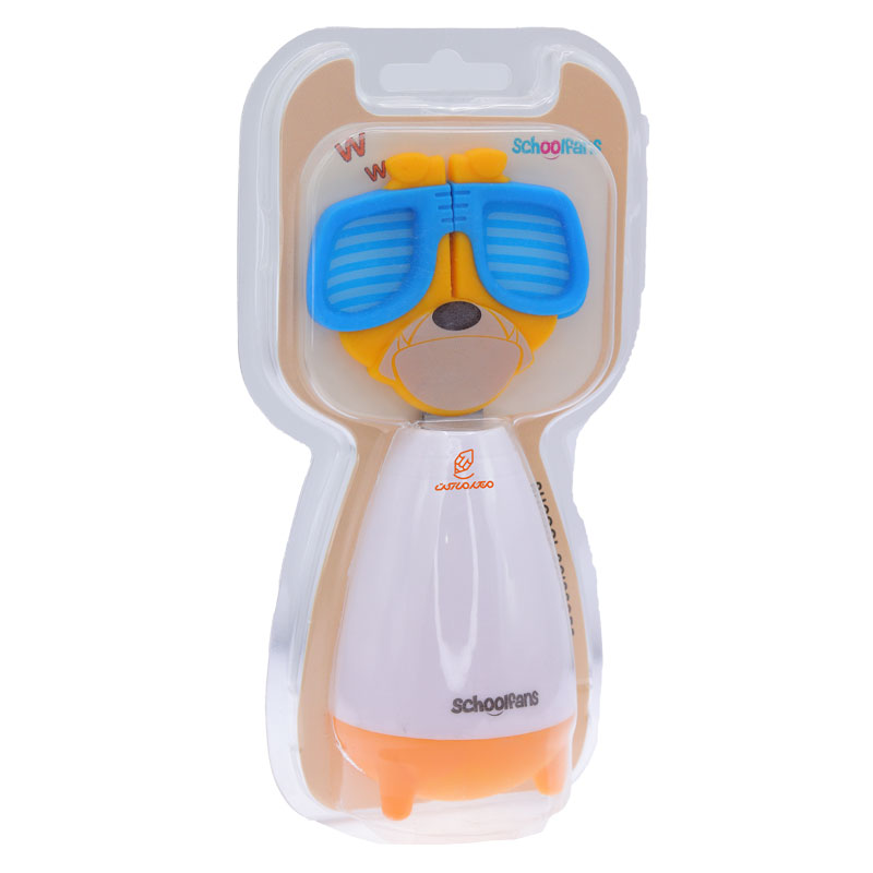 قیچی فانتزی غلاف دار طرح سگ نارنجی 2614 اسکول فنس SCHOOLFANS (2)