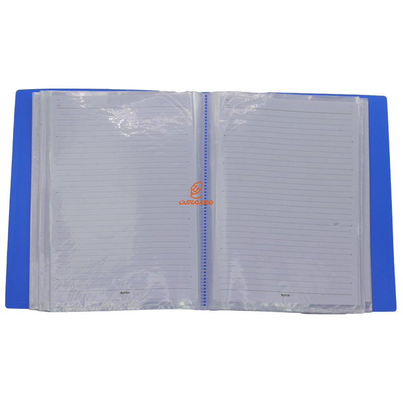 کلربوک 80 برگ قاب دار آبی پاپکو PAPCO (5)