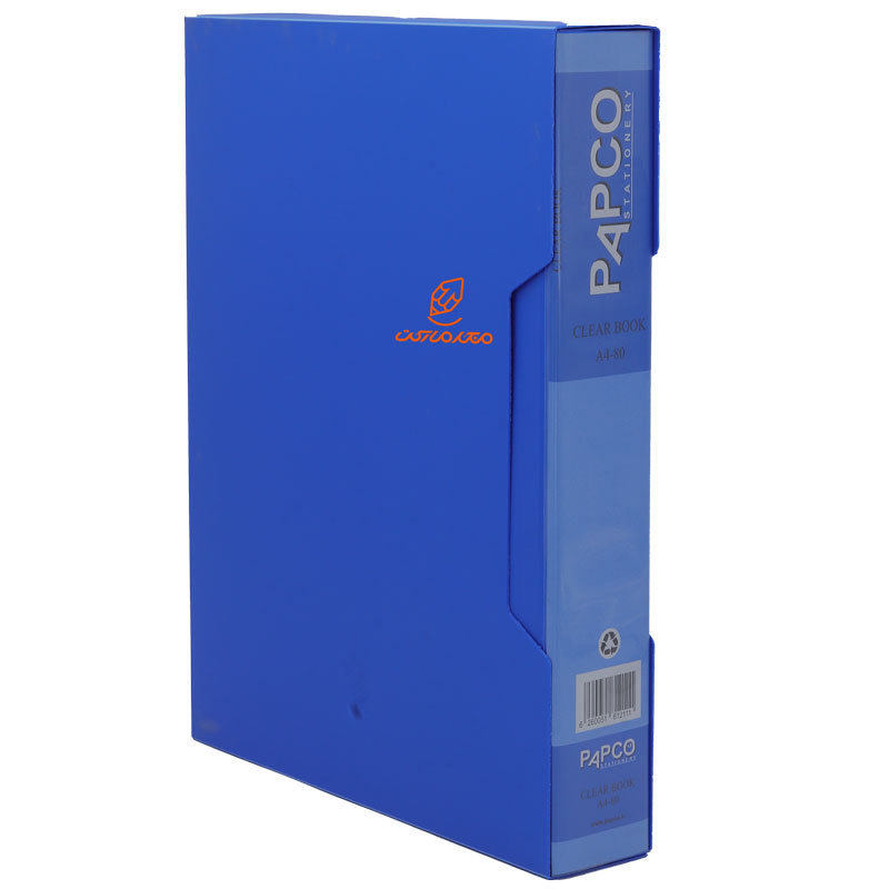 کلربوک 80 برگ قاب دار آبی پاپکو PAPCO (3)