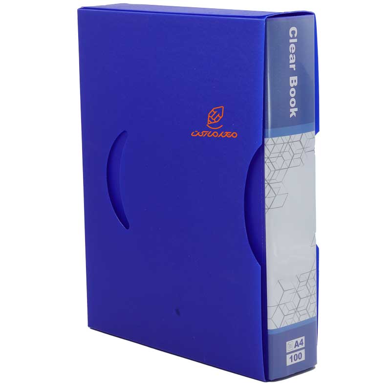 کلربوک 100 برگ قاب دار مدل 507 آبی آرت نگین (3)