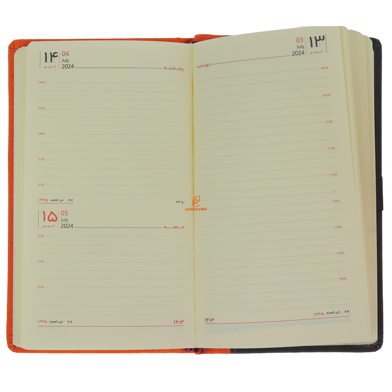 سالنامه (سررسید) 1403 مدل اروپایی ذغالی کیا (1)