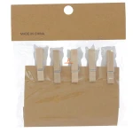 گیره چوبی فانتزی 10 عددی طرح گربه های رنگی WOODEN CLIP (3)