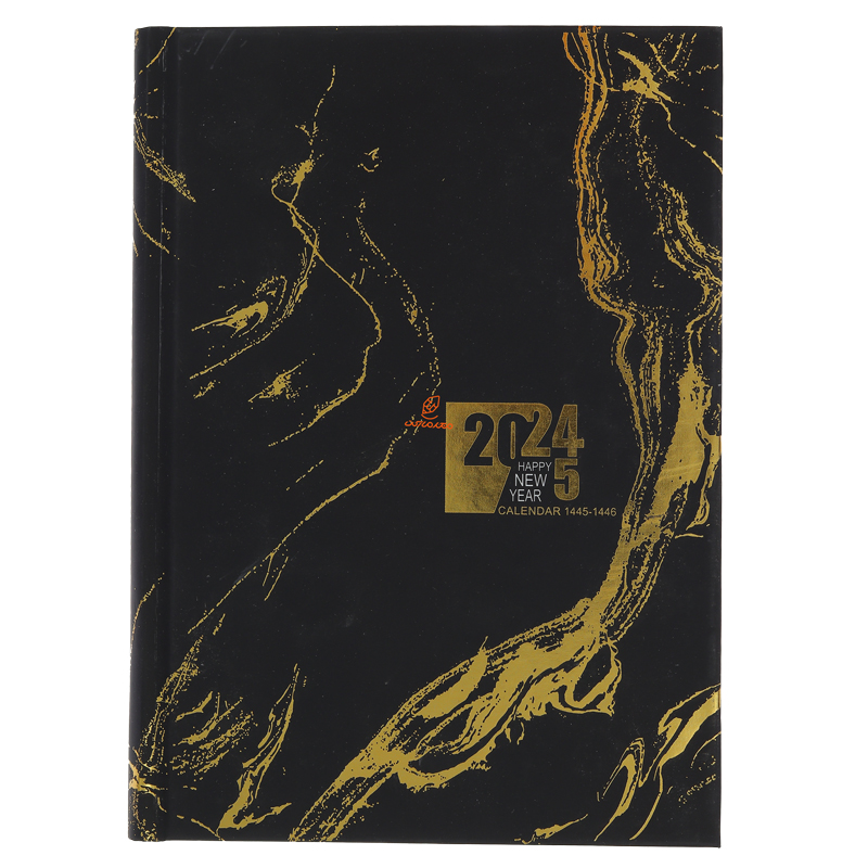 سالنامه (سررسید) 1403 مدل پارمیس مشکی طلایی کیا