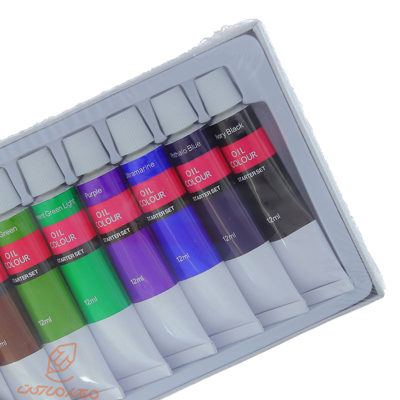 رنگ روغن 12 رنگ لئوناردو