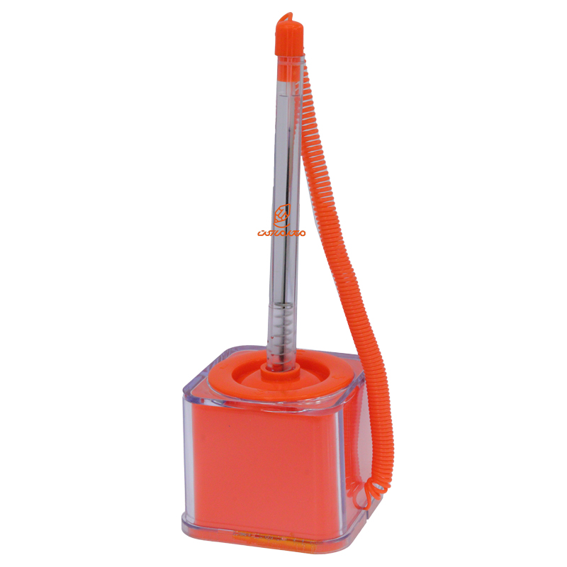 پایه خودکار رومیزی پلاستیکی نارنجی (2)