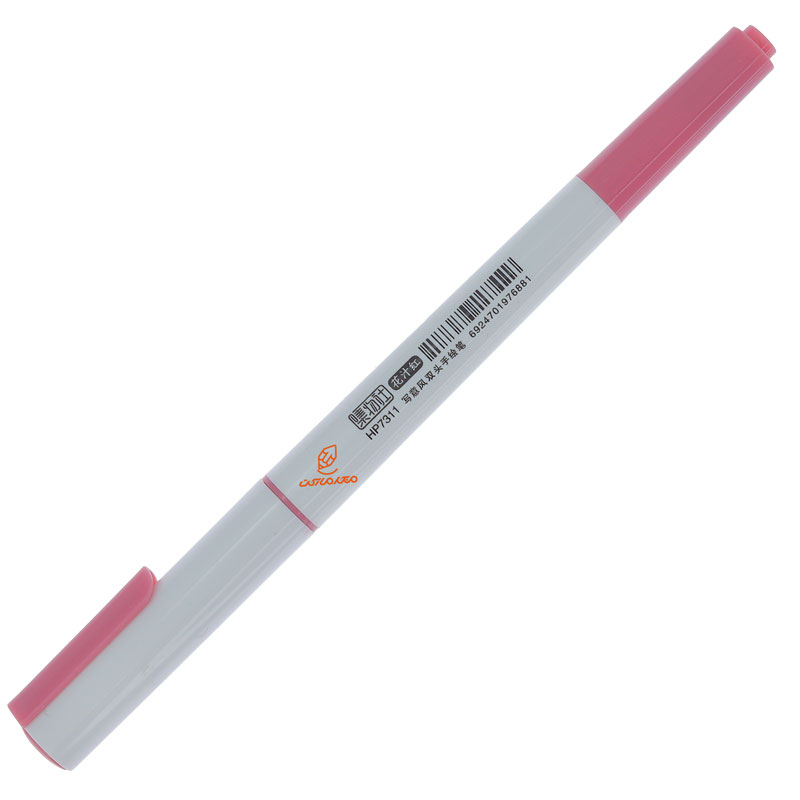 ماژیک رنگ آمیزی دو سر صورتی تیره HP7311 (1)