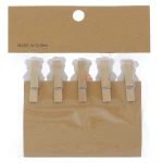 گیره چوبی فانتزی 10 عددی طرح خرس کوچولو WOODEN CLIP (3)