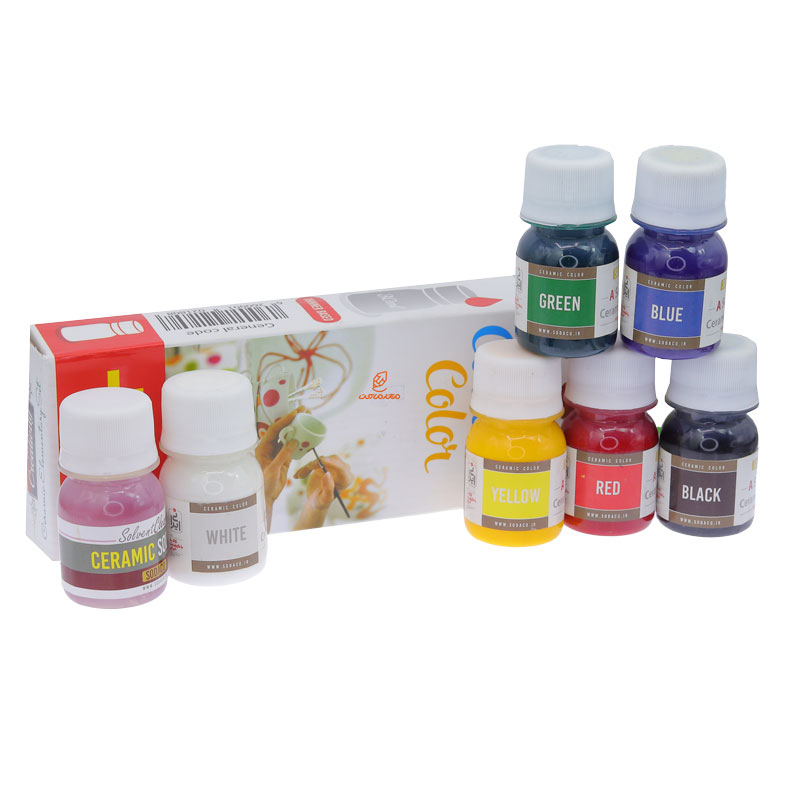 رنگ سرامیک 6 رنگ سری A سوداکو SODACO